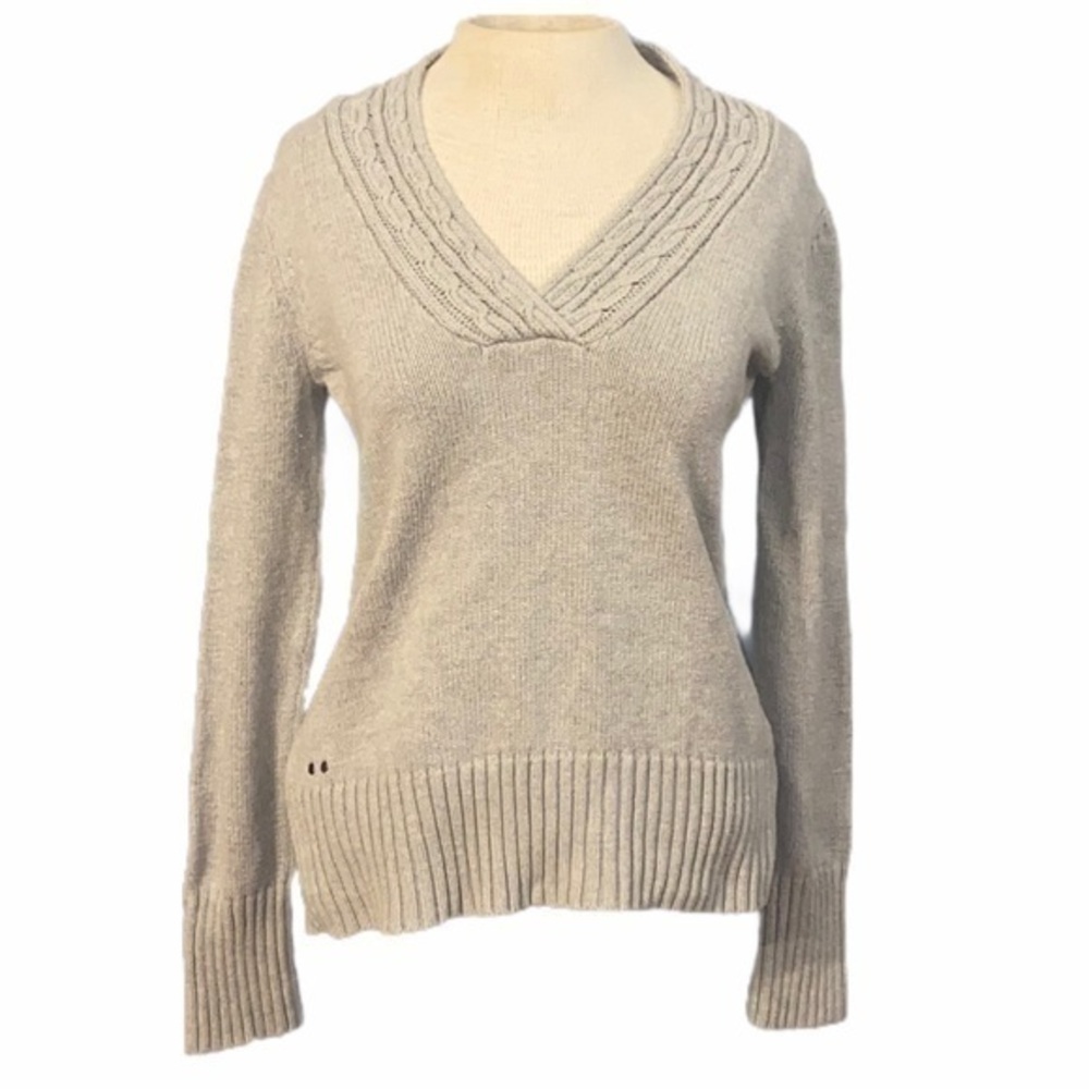 Converse Sweater V-Neck women’s large gray